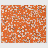 Nahtloses Muster mit weißen kleinen Blume Geschenkpapier (Flach)