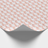 Nahtloses Muster mit weißen Schwänen. Geschenkpapier (Ecke)