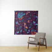 Nahtloses Muster mit Weltraumschmetterling, Krista Wandteppich (Beispiel (Horizontal))