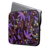 Nahtloses Muster mit winzigen, lebhaften Blume. Vi Laptopschutzhülle (Vorderseite Links)