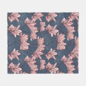Nahtloses Muster mit wunderschönen magnolischen Bl Fleecedecke (Vorderseite (Horizontal))