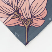 Nahtloses Muster mit wunderschönen magnolischen Bl Fleecedecke (Ecke)