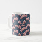 Nahtloses Muster mit wunderschönen magnolischen Bl Kaffeetasse (Vorderseite Links)