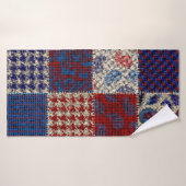 Nahtloses Muster. Nachahmung eines Patchwork-Muste Badehandtuch (Badehandtuch)