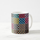 Nahtloses Muster. Nachahmung eines Patchwork-Muste Kaffeetasse (VorderseiteRechts)