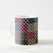 Nahtloses Muster. Nachahmung eines Patchwork-Muste Kaffeetasse (Vorderseite Links)