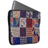 Nahtloses Muster. Nachahmung eines Patchwork-Muste Laptopschutzhülle (Vorne Rechts)