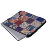 Nahtloses Muster. Nachahmung eines Patchwork-Muste Laptopschutzhülle (Vorne Knopf)