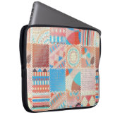 Nahtloses Muster. Nachahmung eines Patchwork-Muste Laptopschutzhülle (Vorne Rechts)