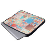 Nahtloses Muster. Nachahmung eines Patchwork-Muste Laptopschutzhülle (Vorne Knopf)
