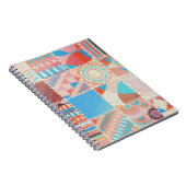 Nahtloses Muster. Nachahmung eines Patchwork-Muste Notizblock (Rechte Seite)