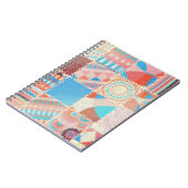 Nahtloses Muster. Nachahmung eines Patchwork-Muste Notizblock (Linke Seite)