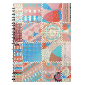 Nahtloses Muster. Nachahmung eines Patchwork-Muste Notizblock