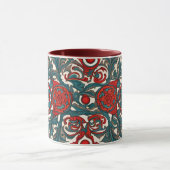 nahtloses Muster — nahtloses ethnisches Muster Tasse (Zentrum)