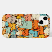 Nahtloses Muster Niedlich Kawaii Cats Case-Mate iP iPhone Hülle (Rückseite (Horizontal))