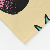 Nahtloses Muster niedlicher handgezogener Ananas Fleecedecke (Ecke)