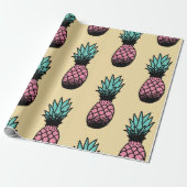 Nahtloses Muster niedlicher handgezogener Ananas Geschenkpapier (Ungerollt)