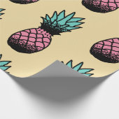Nahtloses Muster niedlicher handgezogener Ananas Geschenkpapier (Ecke)