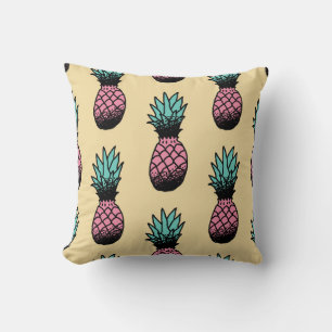 Nahtloses Muster niedlicher handgezogener Ananas Kissen