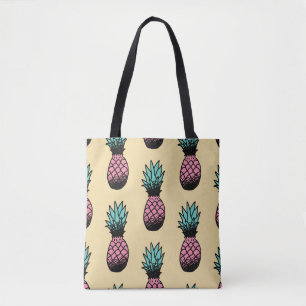 Nahtloses Muster niedlicher handgezogener Ananas Tasche