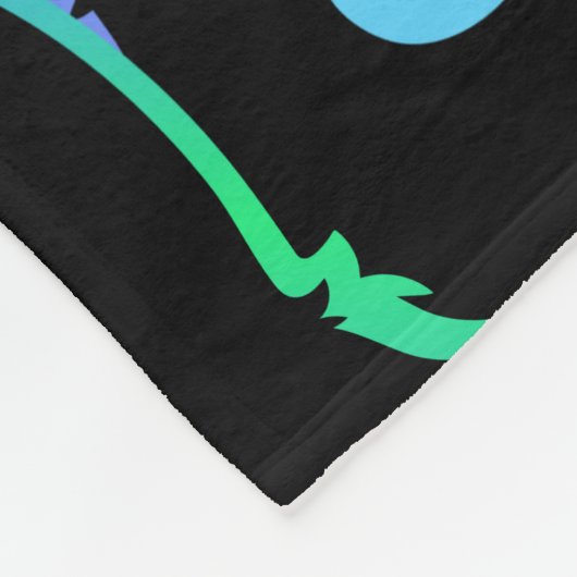 Nahtloses Muster niedlicher Katzensilhouettesmuste Fleecedecke (Ecke)