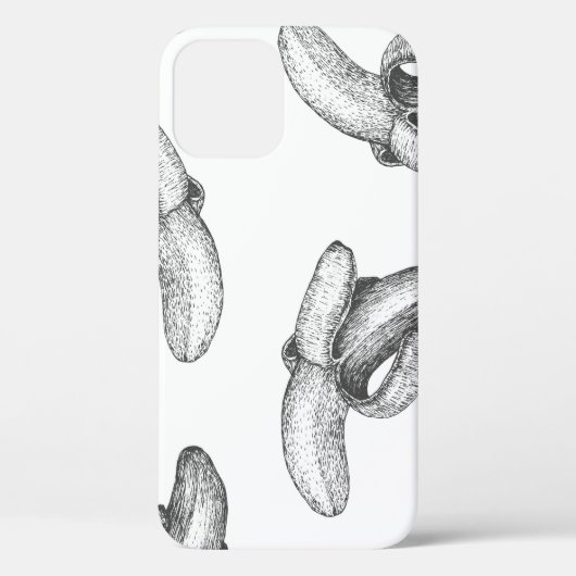 Nahtloses Muster oder Hintergrund mit Banane. Case-Mate iPhone Hülle (Rückseite)