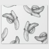 Nahtloses Muster oder Hintergrund mit Banane. Geschenkpapier (Flach)