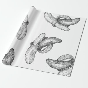 Nahtloses Muster oder Hintergrund mit Banane. Geschenkpapier