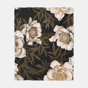 Nahtloses Muster ohne Blumen. Blume Fleecedecke