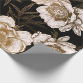 Nahtloses Muster ohne Blumen. Blume Geschenkpapier (Ecke)