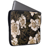 Nahtloses Muster ohne Blumen. Blume Laptopschutzhülle (Vorne Rechts)