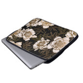 Nahtloses Muster ohne Blumen. Blume Laptopschutzhülle (Vorne Knopf)