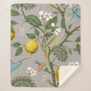 Nahtloses Muster ohne Blumen. Botanische Tapete. P Sherpadecke