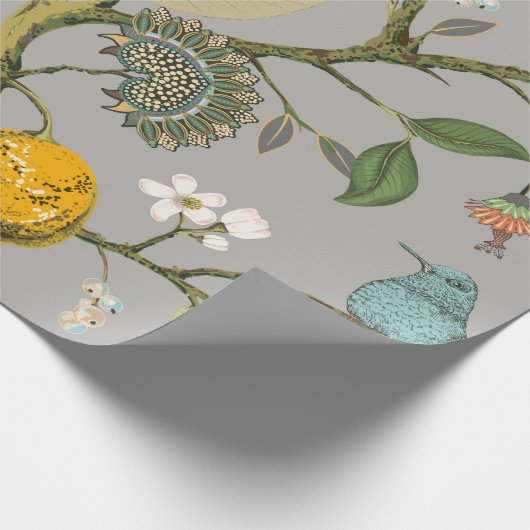 Nahtloses Muster ohne Blumen. Botanisches Packpapi Geschenkpapier (Ecke)