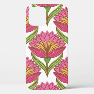 Nahtloses Muster ohne Blumen. Hellrote Blume Case-Mate iPhone Hülle