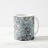 Nahtloses Muster ohne Blumen. Hintergrund der Blum Kaffeetasse (VorderseiteRechts)