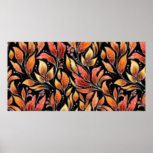 Nahtloses Muster ohne Blumen. Hintergrund im Herbs Poster