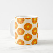 Nahtloses Muster ohne Blumen. nahtloses Muster mit Kaffeetasse (Vorderseite Links)