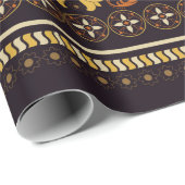 Nahtloses Muster ohne Blumen. Vintage indianische  Geschenkpapier (Rolleneckpunkt)