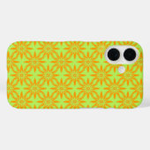 Nahtloses Muster Orange Grüne Blume Case-Mate iPhone Hülle (Rückseite (Horizontal))