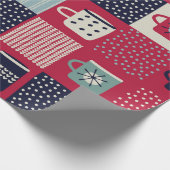 Nahtloses Muster, Patchwork mit handgezogenen Bech Geschenkpapier (Ecke)