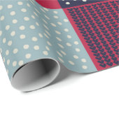 Nahtloses Muster, Patchwork mit handgezogenen Bech Geschenkpapier (Rolleneckpunkt)