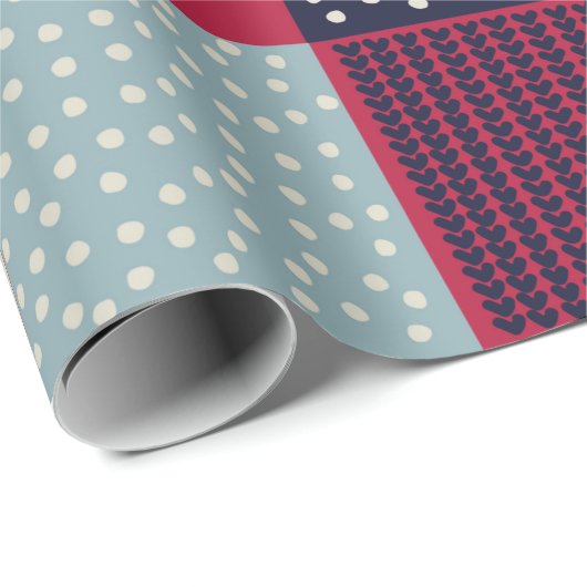 Nahtloses Muster, Patchwork mit handgezogenen Bech Geschenkpapier (Rolleneckpunkt)