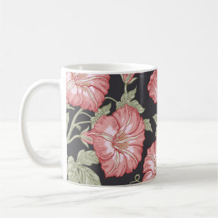 Nahtloses Muster. Petunia Wildblumen Set. Beautif Kaffeetasse