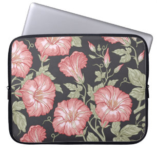 Nahtloses Muster. Petunia Wildblumen Set. Beautif Laptopschutzhülle