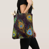 Nahtloses Muster "Pfauenfedern" Tasche (Von Nahem)