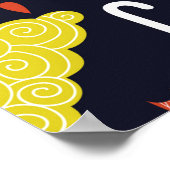 Nahtloses Muster Poster (Ecke)