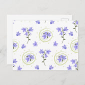 Nahtloses Muster Postkarte (Vorne/Hinten)