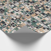 Nahtloses Muster. Quadrate bilden ein farbiges Bil Geschenkpapier (Ecke)