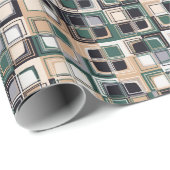 Nahtloses Muster. Quadrate bilden ein farbiges Bil Geschenkpapier (Rolleneckpunkt)